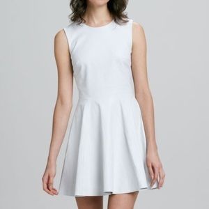 Diane Von Furstenberg White Jeannie Leather Dress